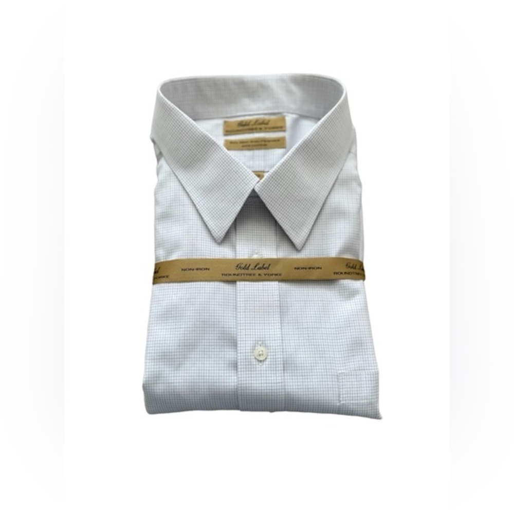 NWT Gold Label Roundtree & Yorke Dress Shirt‎ Size: 18/34
